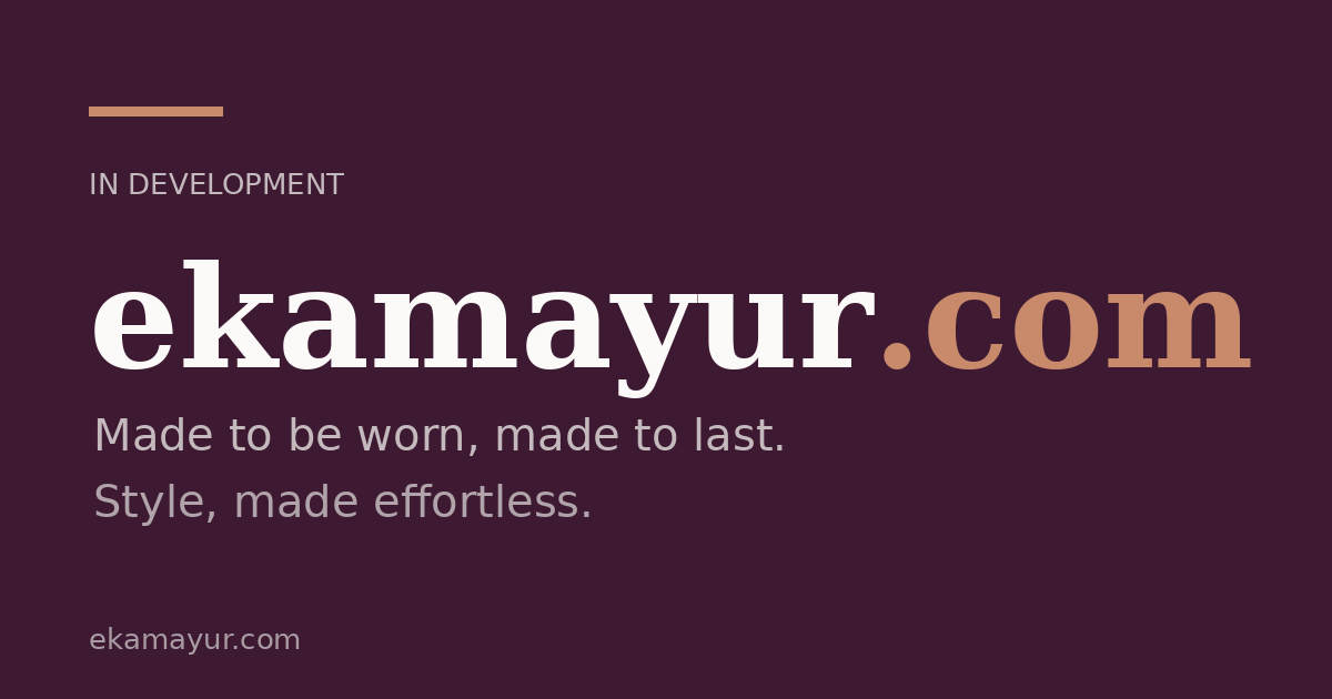 Link preview image for ekamayur.com